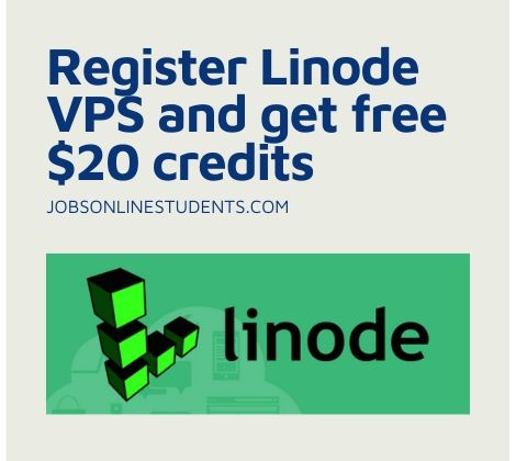 Register Linode VPS and get free $20 credits